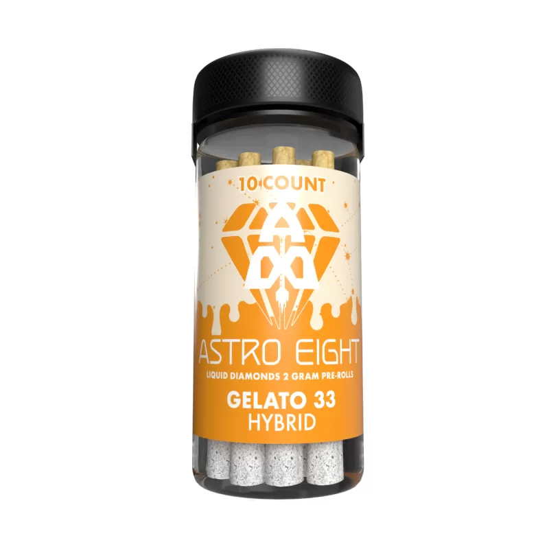 astro-eight thca liquid diamonds pre roll gelato