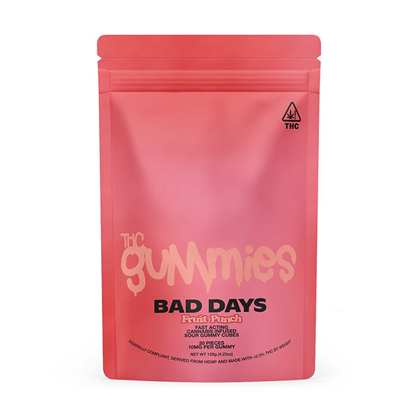 bad days thc gummies 20ct fruit punch
