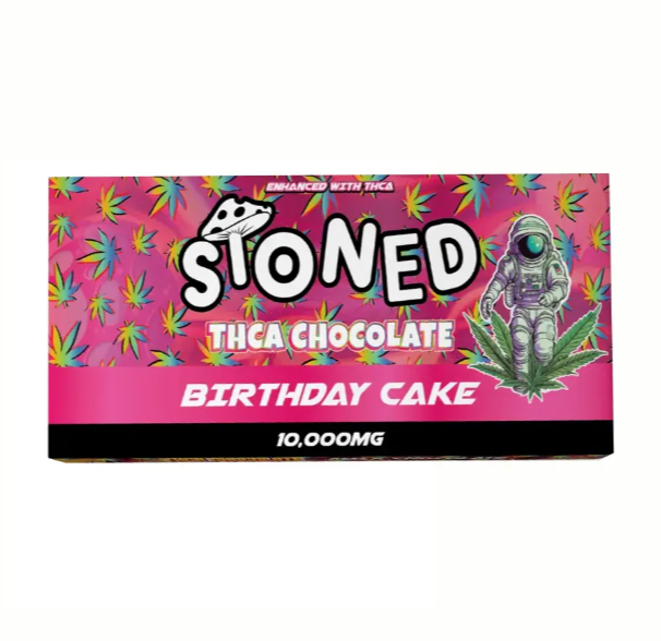 birthday cake stoned thca chocolates 10000mg