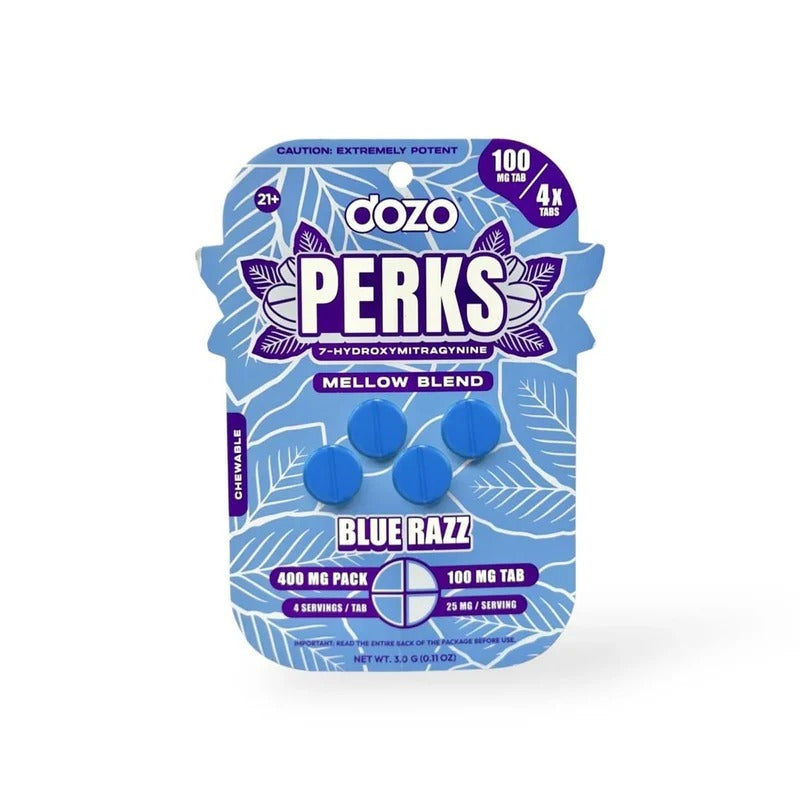 blue razz dozo perks tablets 400mg