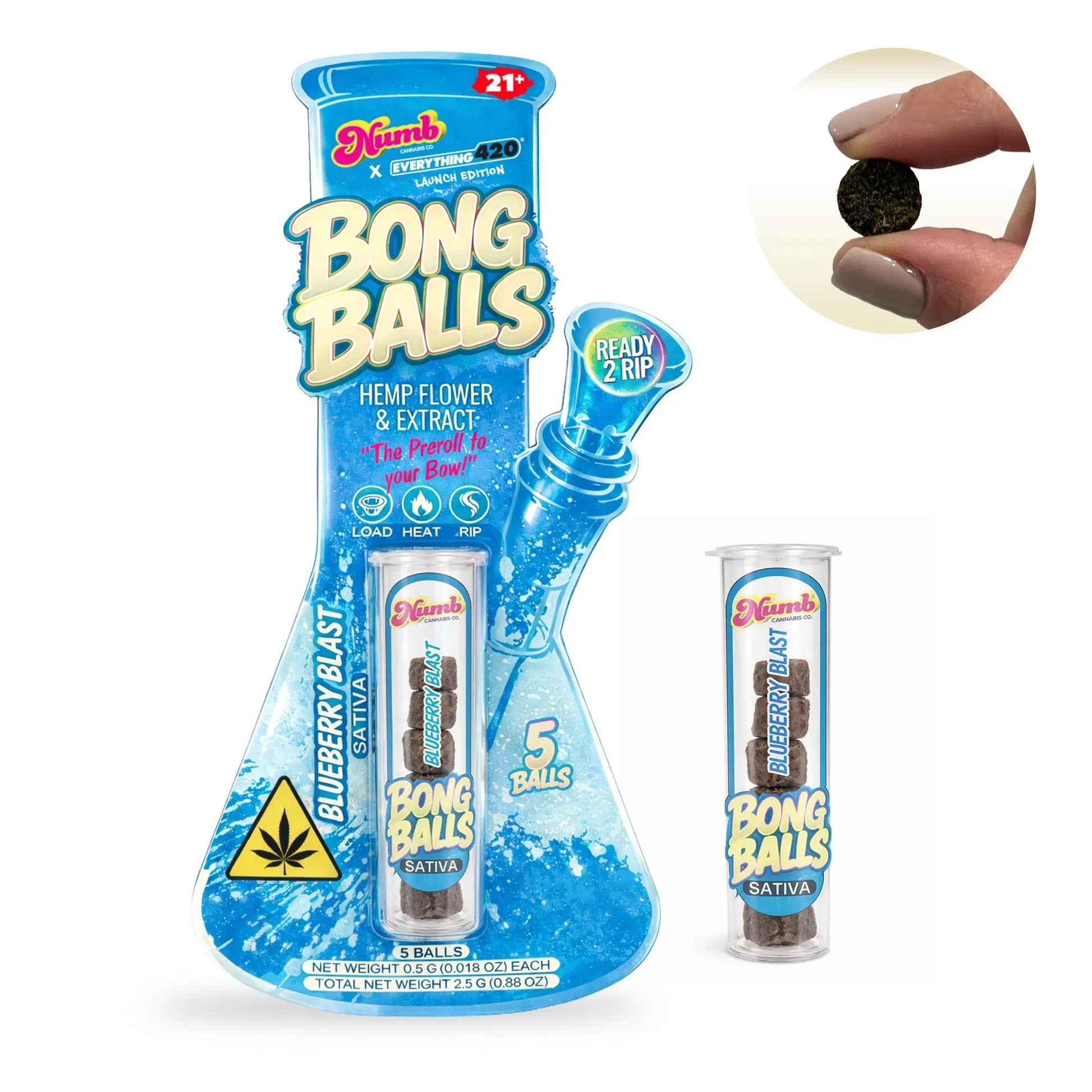 numb x everything 420 thc bong balls blueberry blast s